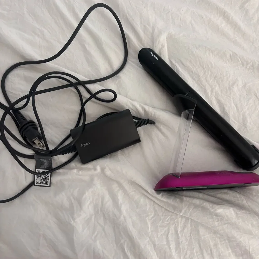 DYSON Air Straight Hair Tool Black Pink Wireless Block Hair Straightener B6